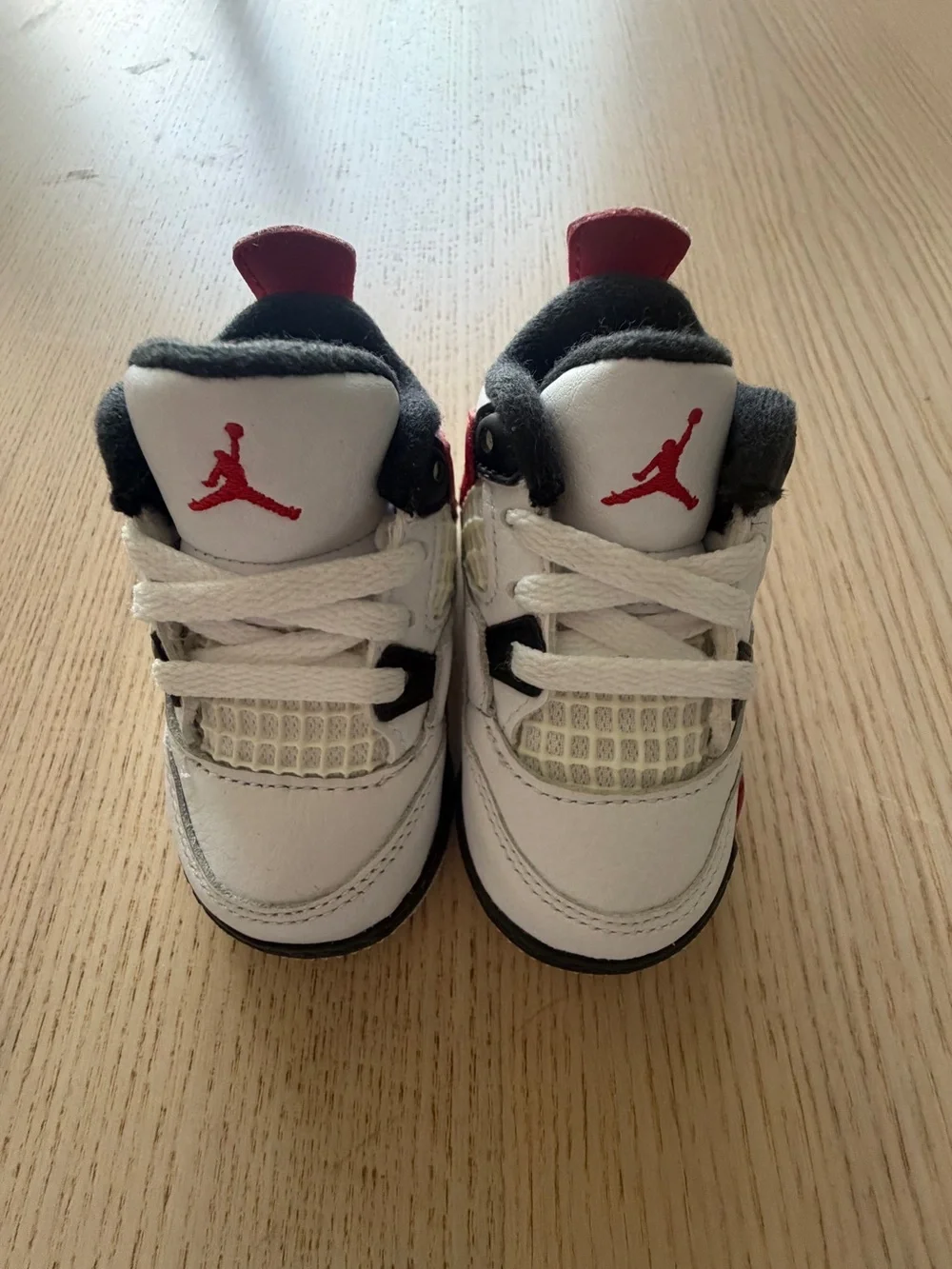 2022 Nike Air Jordan 4 Retro Red Cement Sneaker BQ7670-161 Toddler Boys Size 3C
